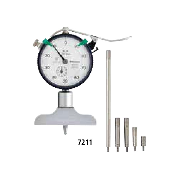 日本三豐（mitutoyo）7系列帶表深度尺深度指示表機械深度表