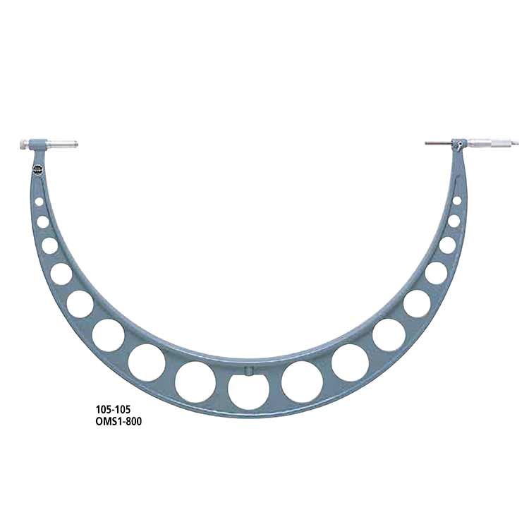 日本三豐（mitutoyo）滑動(dòng)測砧式外徑千分尺105 系列 帶有測砧接長套管OMS